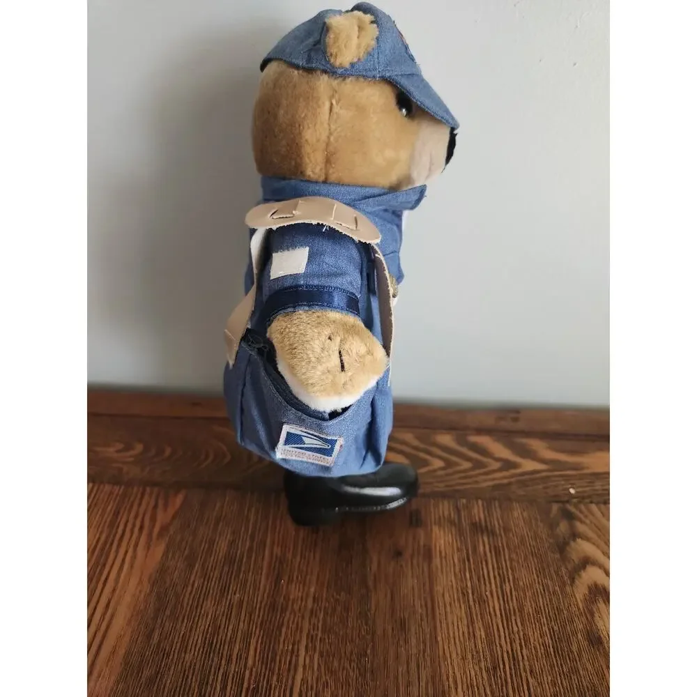 1994 Patriot Plush Bear Mail Carrier Complete with Tag JJ Wind Inc Vintage NWT
